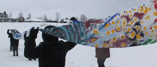 Nomadic Hub of Arctic Art Education camped in Karasjok